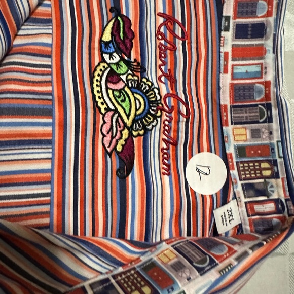 Great Robert Graham XXL Orange, Blue, White and Red - Picture 8 of 10